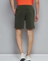 Shop Men's Olive Slim Fit Shorts-Full