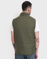 Shop Men's Olive Sleeveless Puffer Jacket-Design