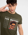 Shop Men's Olive Green The Weekend Graphic Printed T-shirt