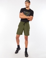 Shop Men's Olive Utility Shorts-Full