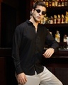 Shop Men's Onyx Black All Over Printed Shirt-Front