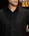 Shop Men's Onyx Black All Over Printed Shirt