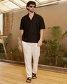 Shop Men's Onyx Black Oversized Shirt-Full