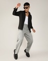Shop Men's Onyx Black Striped Relaxed Fit Shirt-Full