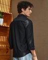 Shop Men's Onyx Black Textured Shirt-Design
