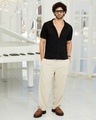 Shop Men's Onyx Black Textured Shirt-Full