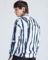 Shop Men's Blue & White Tie & Dye Oversized Sweater-Full