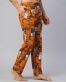 Shop Men's Orange All Over Printed Pyjamas-Design