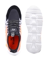 Shop Men's Orange and Black Color Block Casual Shoes