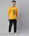 Shop Men's Yellow App Bhaad Typography T-shirt