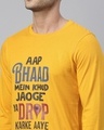 Shop Men's Yellow App Bhaad Typography T-shirt