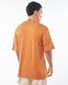 Shop Men's Orange Billionaire Graphic Printed Oversized T-shirt-Full
