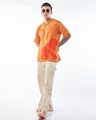 Shop Men's Orange Billionaire Graphic Printed Oversized T-shirt