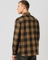 Shop Men's Orange & Black Checked Oversized Shirt-Design