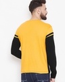 Shop Men's Orange & Black Color Block T-shirt-Design