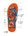 Shop Men's Orange & Blue Typography Flip Flops