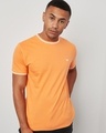 Shop Men's Orange Casual T-shirt-Front