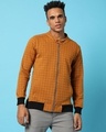 Shop Men's Orange Checked Jacket-Front