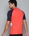 Shop Men's Orange Color Block Polo T-shirt-Full