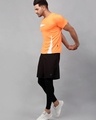 Shop Men's Orange Color Block T-shirt