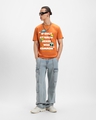 Shop Men's Orange Common Sense Graphic Printed T-shirt-Full