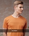 Shop Men's Orange Common Sense Typography T-shirt