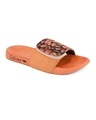 Shop Men's Orange Coffee Printed Adjustable Strap Sliders-Design