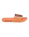 Shop Men's Orange Coffee Printed Adjustable Strap Sliders-Full