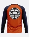 Shop Men's Orange Dragon Ball Z Official Full Sleeve Cotton T-shirt