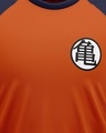 Shop Men's Orange Dragon Ball Z Official Full Sleeve Cotton T-shirt