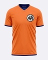 Shop Men's Orange Dragon Ball Z Official Half Sleeve Cotton T-shirt