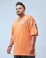 Shop Men's Orange Dunk Graphic Printed Super Loose Fit Plus Size T-shirt-Design