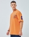 Shop Men's Orange Dunk Graphic Printed Super Loose Fit T-shirt-Design
