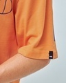 Shop Men's Orange Dunk Graphic Printed Super Loose Fit T-shirt