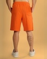 Shop Men's Orange Evil Smile Graphic Printed Relaxed Fit Shorts-Design