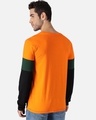 Shop Men's Orange & Green Color Block T-shirt-Design