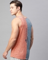 Shop Men's Orange & Grey Self Design Slim Fit Vest-Design