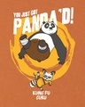 Shop Men's Orange Just Got Panda'd Graphic Printed Oversized T-shirt