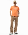 Shop Men's Orange Limited Edition Graphic Printed T-shirt-Full