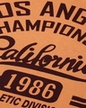 Shop Men's Orange Los Angeles Typography Oversized T-shirt
