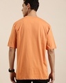 Shop Men's Orange Major Typography Oversized T-shirt-Design
