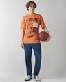 Shop Men's Orange Nature Preserved Graphic Printed Oversized T-shirt