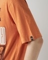 Shop Men's Orange Nature Preserved Graphic Printed Oversized T-shirt