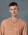 Shop Men's Orange Oversized Acid Wash T-shirt