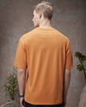 Shop Men's Orange Oversized T-shirt-Full