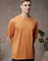 Shop Men's Orange Oversized T-shirt-Front