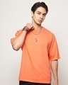 Shop Men's Orange Oversized T-shirt-Design