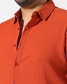 Shop Men's Orange Plus Size Shirt-Full