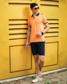 Shop Men's Orange Polo T-shirt