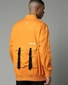 Shop Men's Orange Printed Oversized Jacket-Design